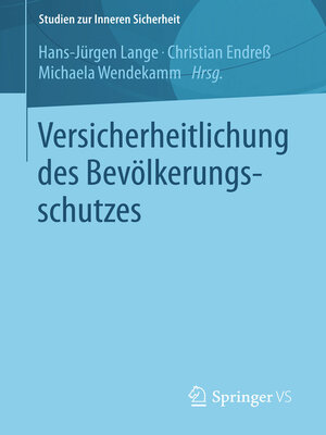 cover image of Versicherheitlichung des Bevölkerungsschutzes